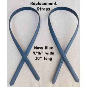 Replacement Straps NAVY BLUE 9/16”wide brandnew